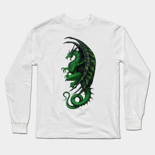 Master Dragon green Long Sleeve T-Shirt